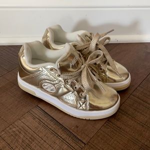 Gold girls Heelys